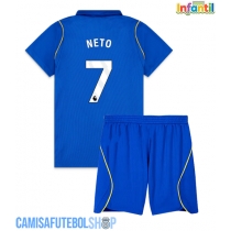 Camisa de time de futebol Chelsea Pedro Neto #7 Replicas 1º Equipamento Infantil 2026-27 Manga Curta (+ Calças curtas)